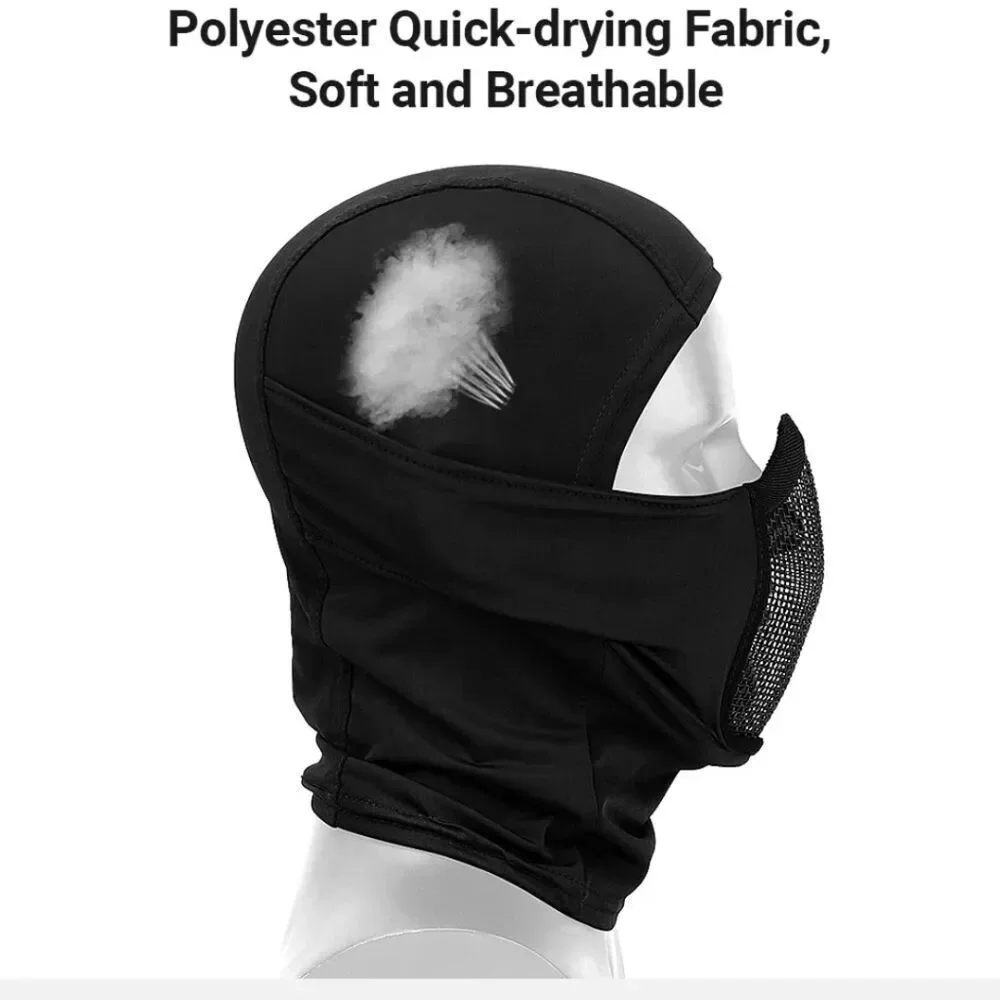 Balaclava Airsoft Mesh Mask Full Face Protection Hood for Cs War Game Hunting US
